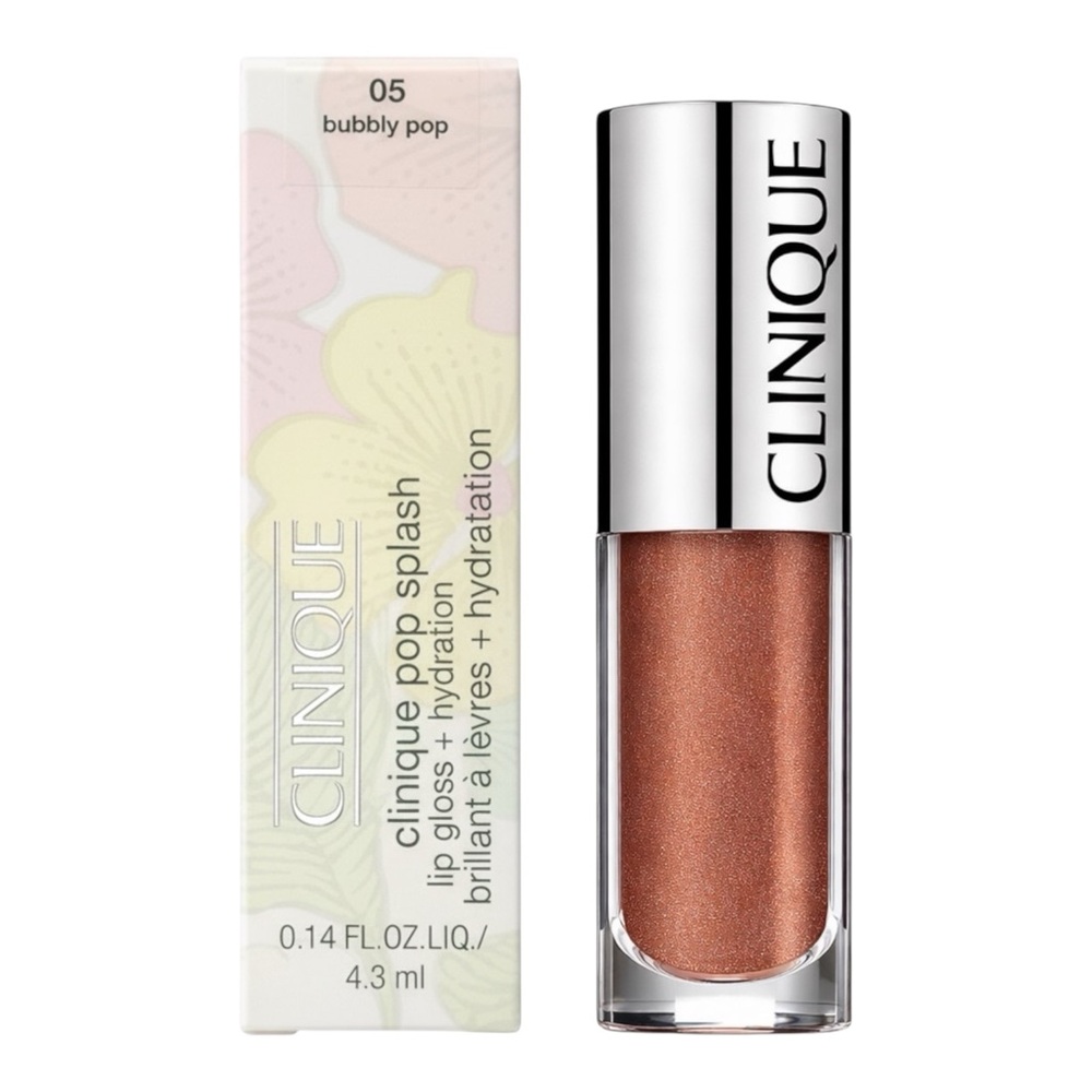 *RARE* CLINIQUE POP SPLASH LIP GLOSS + HYDRATION IN 05 BUBBLY POP 4.3ML - BNIB